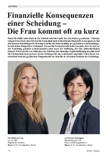 Finanzielle Konsequenzen einer Scheidung